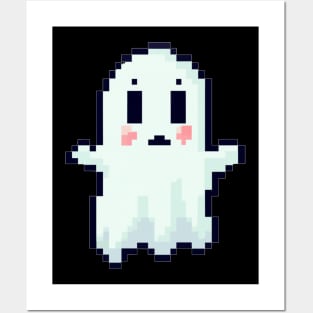 pixel ghost Posters and Art